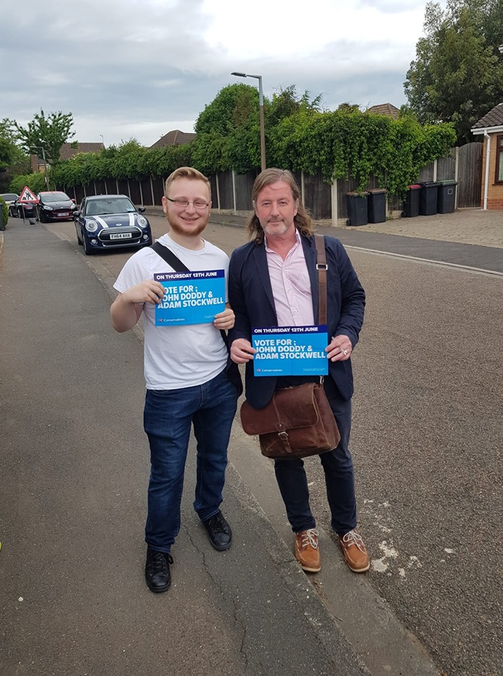 Dr John Doddy and Adam Stockwell thank everyone for their support 